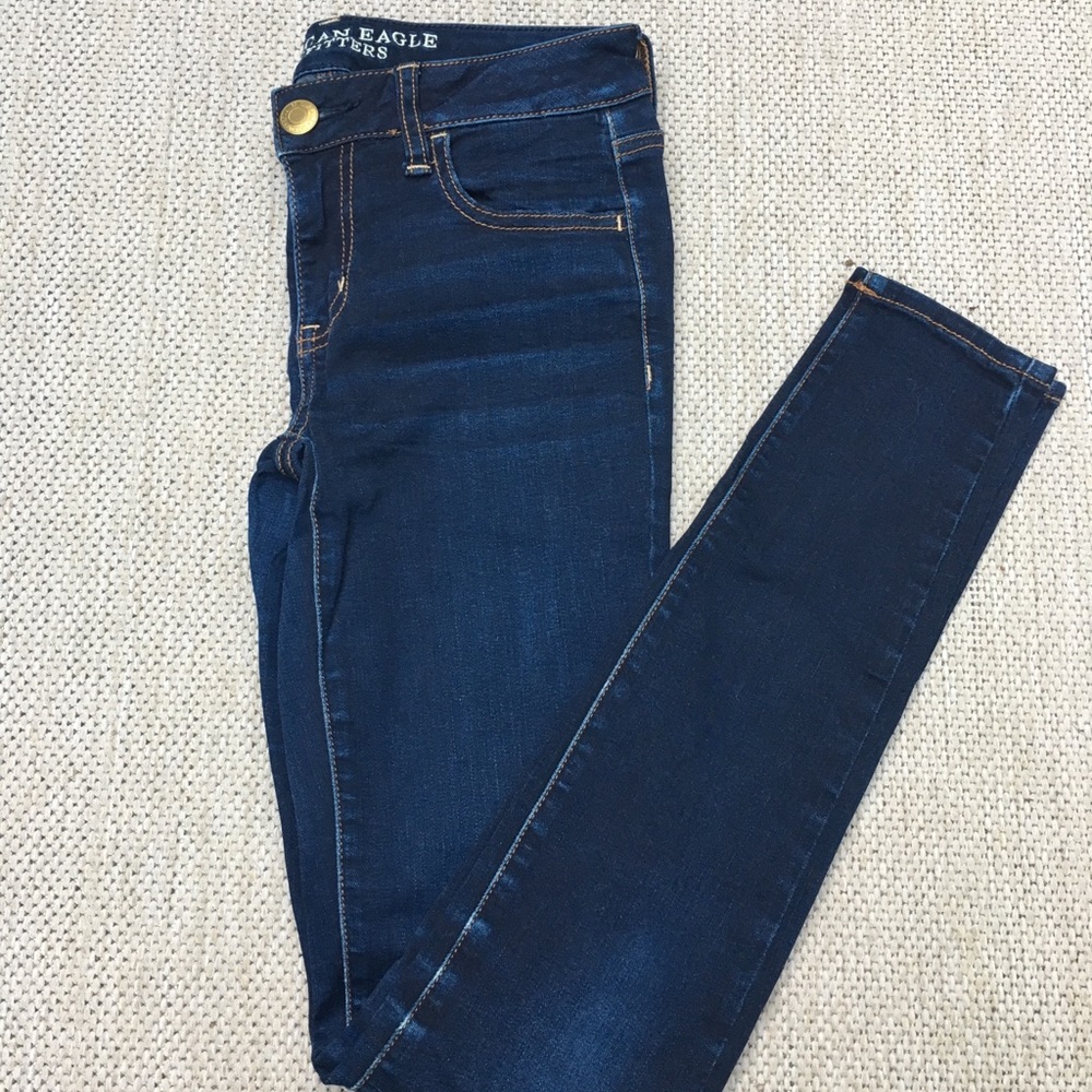 American Eagle Dark Wash Super Skinny Jegging